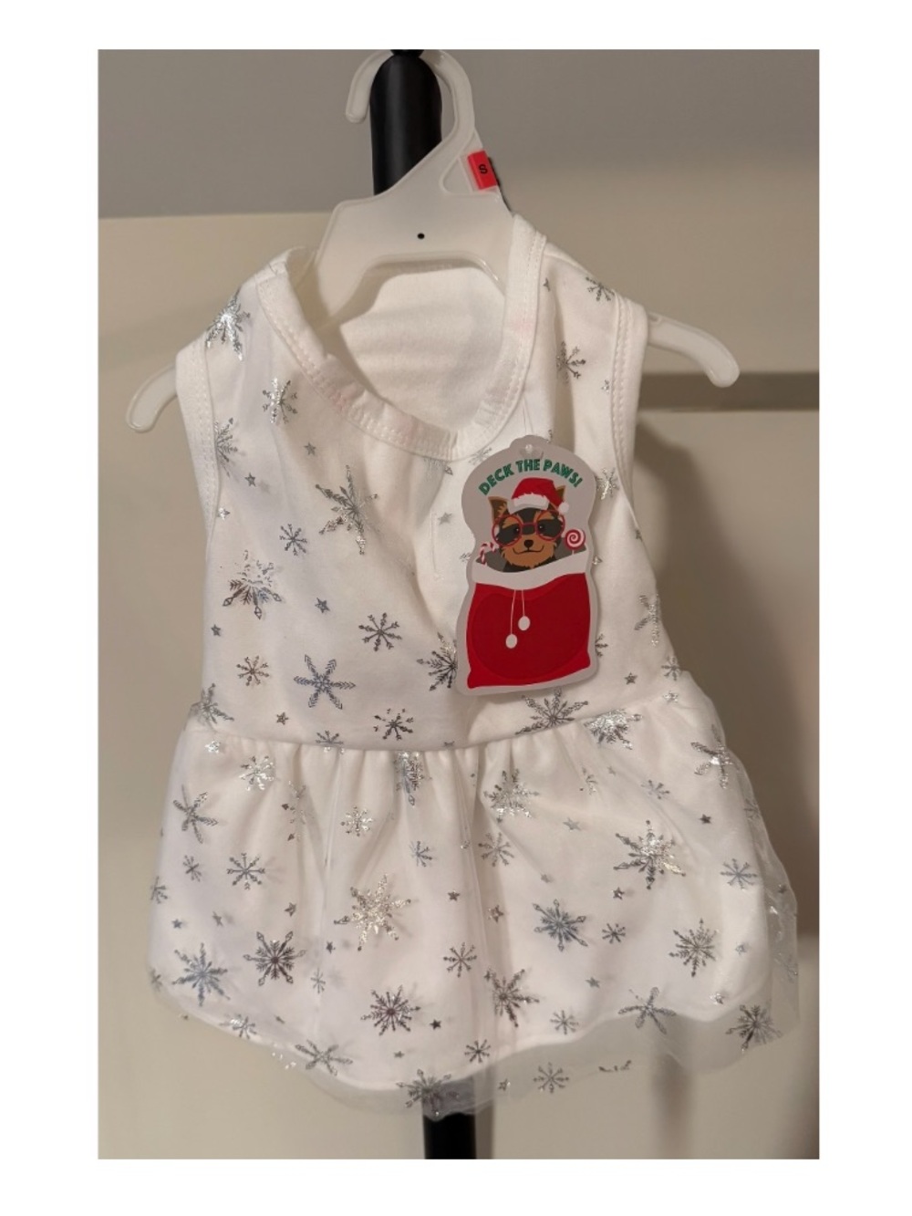 White Glitter Snowflake Holiday Tank Top - Women Accessories Underwear